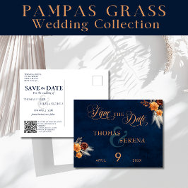 Postal Boda De Grass De La Marina Azul Pampas Salva La Fe