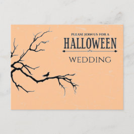 Postal Boda de Halloween Embrujada