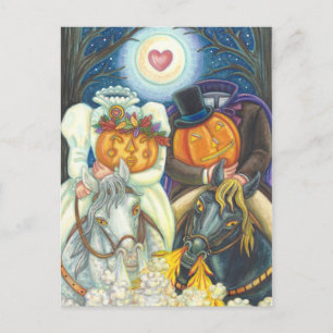 Postal Boda DE HOLLOW DORMIDO, HORSEMAN HALLOWEEN SIN CAB