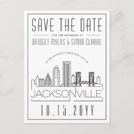 Postal Boda de Jacksonville | Línea de horizonte Guardar 
