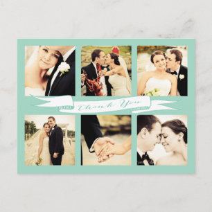 Postal Boda de la Fábrica de la Moneda Gracias Tipografía
