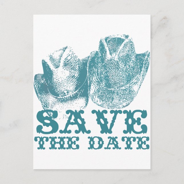 Postal Boda de la granja Bluestone Verde azulado Western  (Anverso)