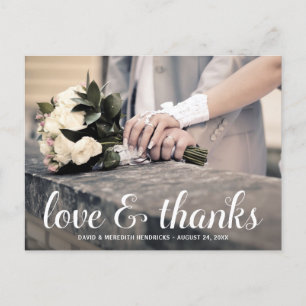 Postal Boda de la pantalla de cálculo en blanco