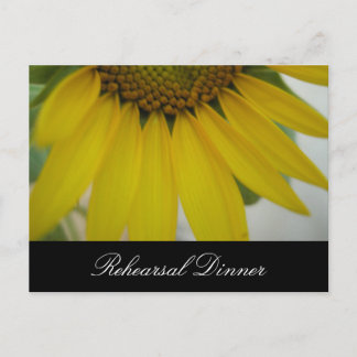Postal Boda de la pequeña girasol