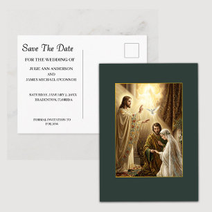 Postal Boda de la Santísima Trinidad, guarden la fecha