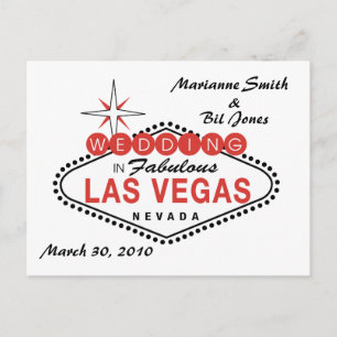 Postal Boda de Las Vegas