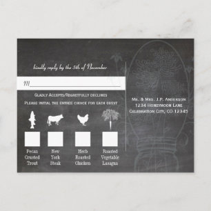 Postal Boda de Light Aqua Blue Mason Jar Chalkboard