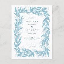 Boda de marco Wreath de invierno moderno