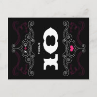 Boda de música Roll 'n' rock rosado y negro