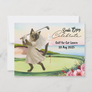 Postal Boda de novia golfer Bachelorette para los amantes