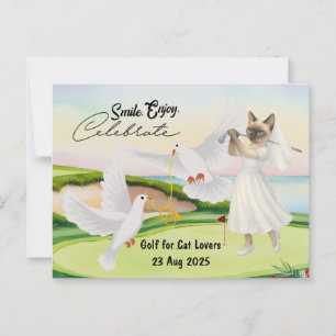 Postal Boda de novia golfer Bachelorette para los amantes
