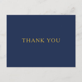 Postal Boda de oro azul de la Marina Mínima clásica graci