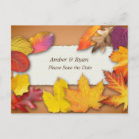 Boda de otoño, colores de otoño, guardar la fecha