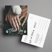 Boda de pinturas Gracias Postcard
