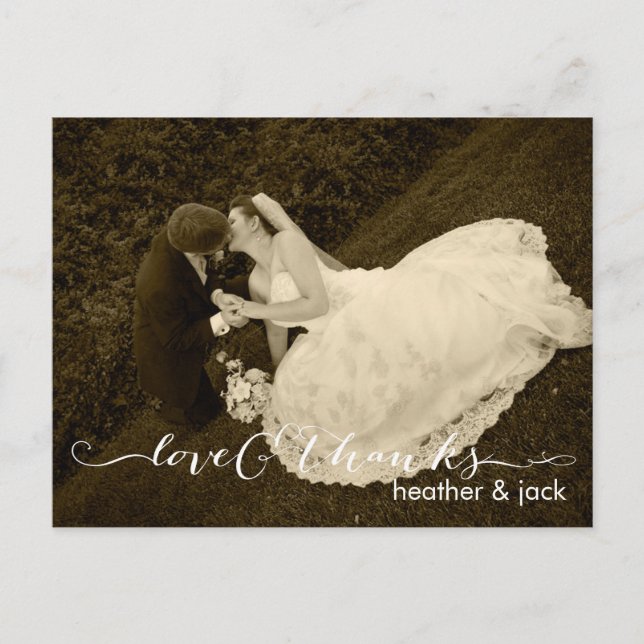 Postal Boda de PixDezines Gracias (Anverso)