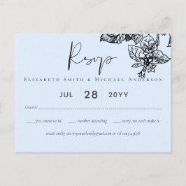 Postal Boda de presupuesto de hojas de jardín botánico