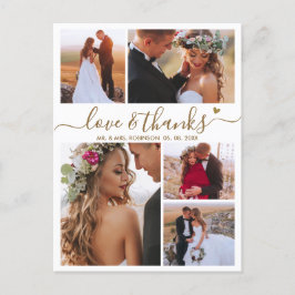 Postal Boda de Presupuestos Amor y Gracias Collage Gracia