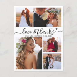 Postal Boda de Presupuestos Amor y Gracias Collage Gracia