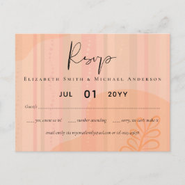 Postal Boda de resumen moderno japonés escandinavo