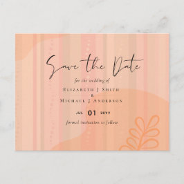 Postal Boda de resumen moderno japonés escandinavo