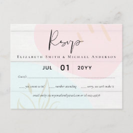 Postal Boda de resumen moderno japonés escandinavo