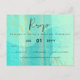 Postal Boda de resumen moderno japonés escandinavo