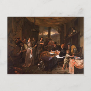 Postal Boda de Tobias y Sarah por Jan Steen