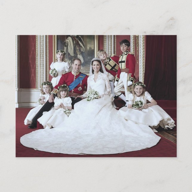 Postal Boda del Príncipe William y Catherine Middleton (Anverso)