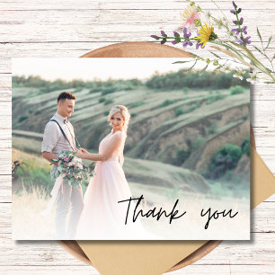 Postal Boda Dos Foto Gracias