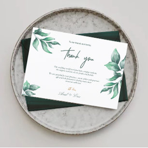 Postal Boda Ecologista y Eucalyptus Gracias