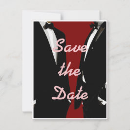 Postal Boda elegante y moderno de los homosexuales