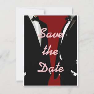 Postal Boda elegante y moderno de los homosexuales