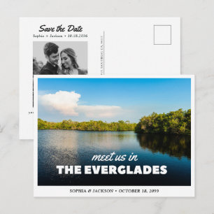 Postal Boda en el Parque Nacional Everglades Save the Dat