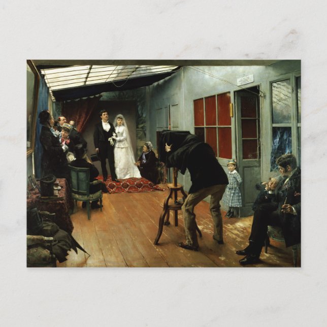 Postal Boda en la fotógrafa, 1878-9 (Anverso)