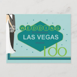 Postal Boda en Las Vegas Bride & Groom i do Postcard