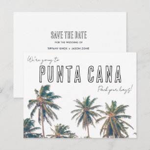 Postal Boda en Punta Cana Save the Date 