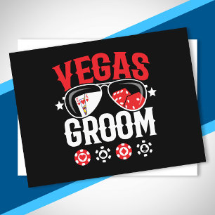 Postal Boda en Vegas - Novio - Grupo de Despedida de Solt