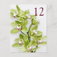 Boda Floral de orquídeas de cimbidio verde
