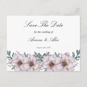 Postal Boda Floral Eucalyptus Ahorra La Fecha