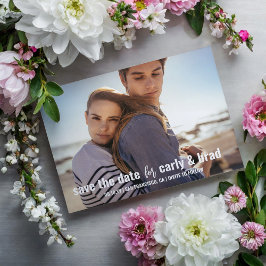 Postal Boda fotográfica de vacaciones de verano salva la 