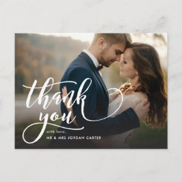 Postal Boda fotográfico completo de guiones caprichosos g