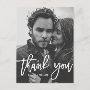 Postal Boda fotográfico de guiones divertidos Gracias