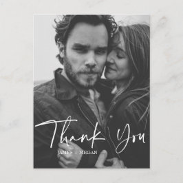 Postal Boda fotográfico de guiones divertidos Gracias