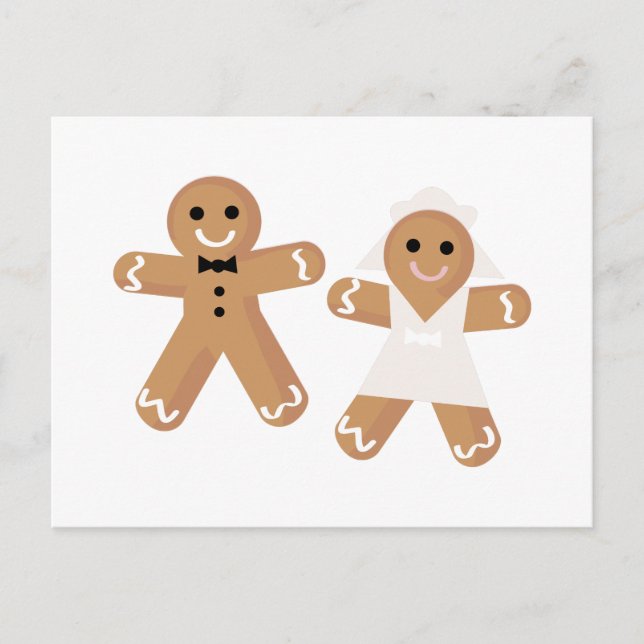 Postal Boda Gingerbread (Anverso)