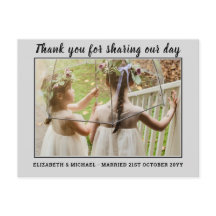 Boda Gracias Cartas con foto digital virtual