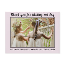 Boda Gracias Cartas con foto digital virtual