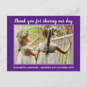 Postal Boda Gracias Cartas con foto digital virtual