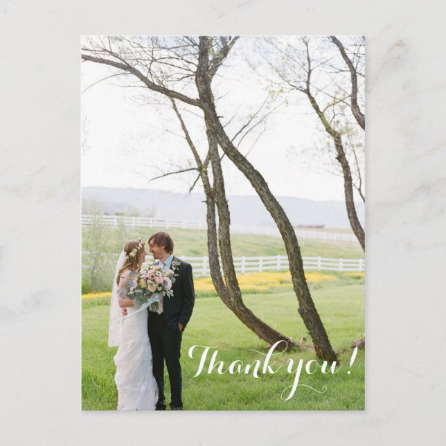 Postal Boda Gracias Postcard (Anverso)