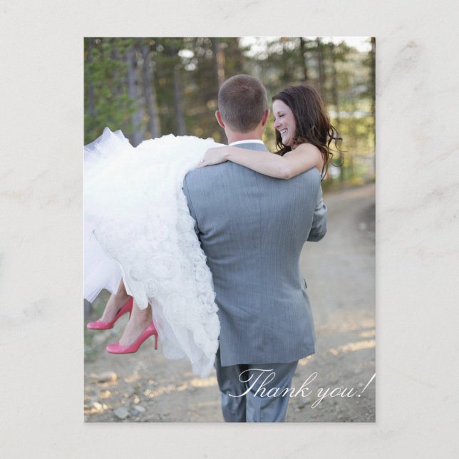 Postal Boda Gracias Postcard (Anverso)