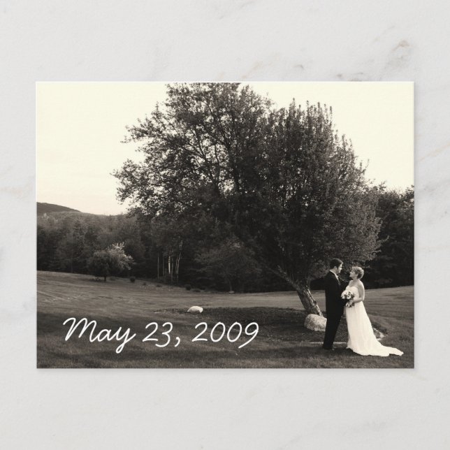 Postal Boda Gracias Postcard (Anverso)